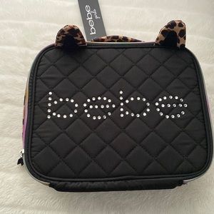 bebe Girls Leopard Print and Kitty Ears Lunch Box NWT.